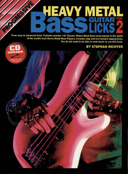 Heavy Metal Bass Licks Book 2 Book/Cd