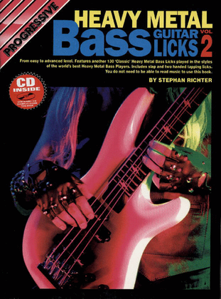 Progressive Heavy Metal Bass Licks Book 2 (Book/CD)