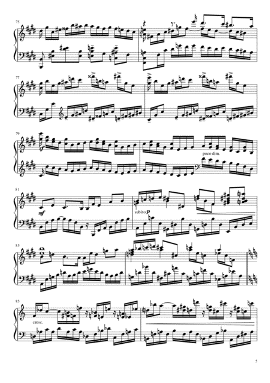 Sonate №1 (part II) Piano Solo scores gallery preview page 5