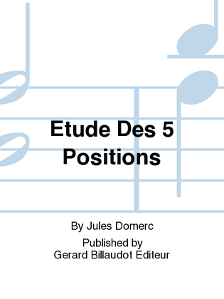 Book cover for Etude Des 5 Positions