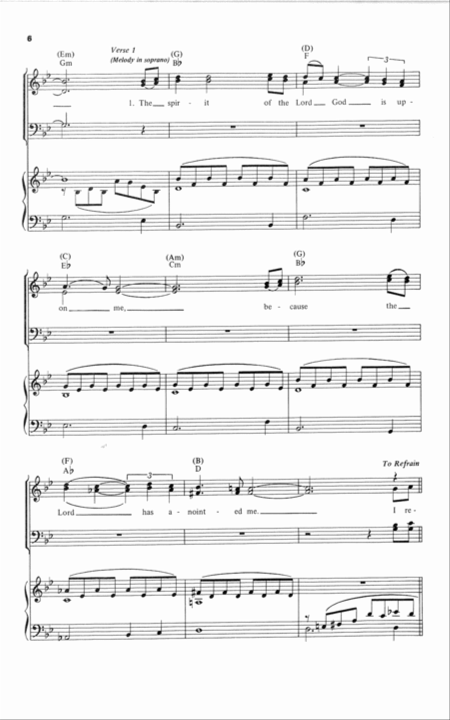 I Rejoice in the Lord | Download Edition 4-Part scores gallery preview page 6
