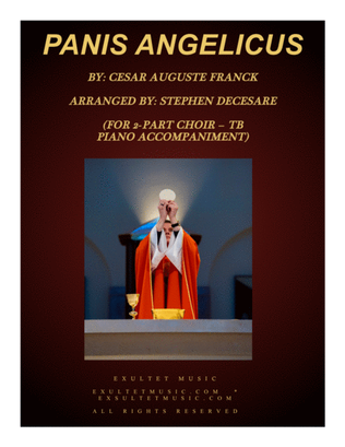 Book cover for Panis Angelicus (for 2-part choir (TB) - Piano Accompaniment)