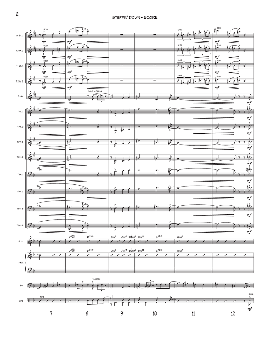 Steppin' Down Jazz Ensemble scores gallery preview page 2