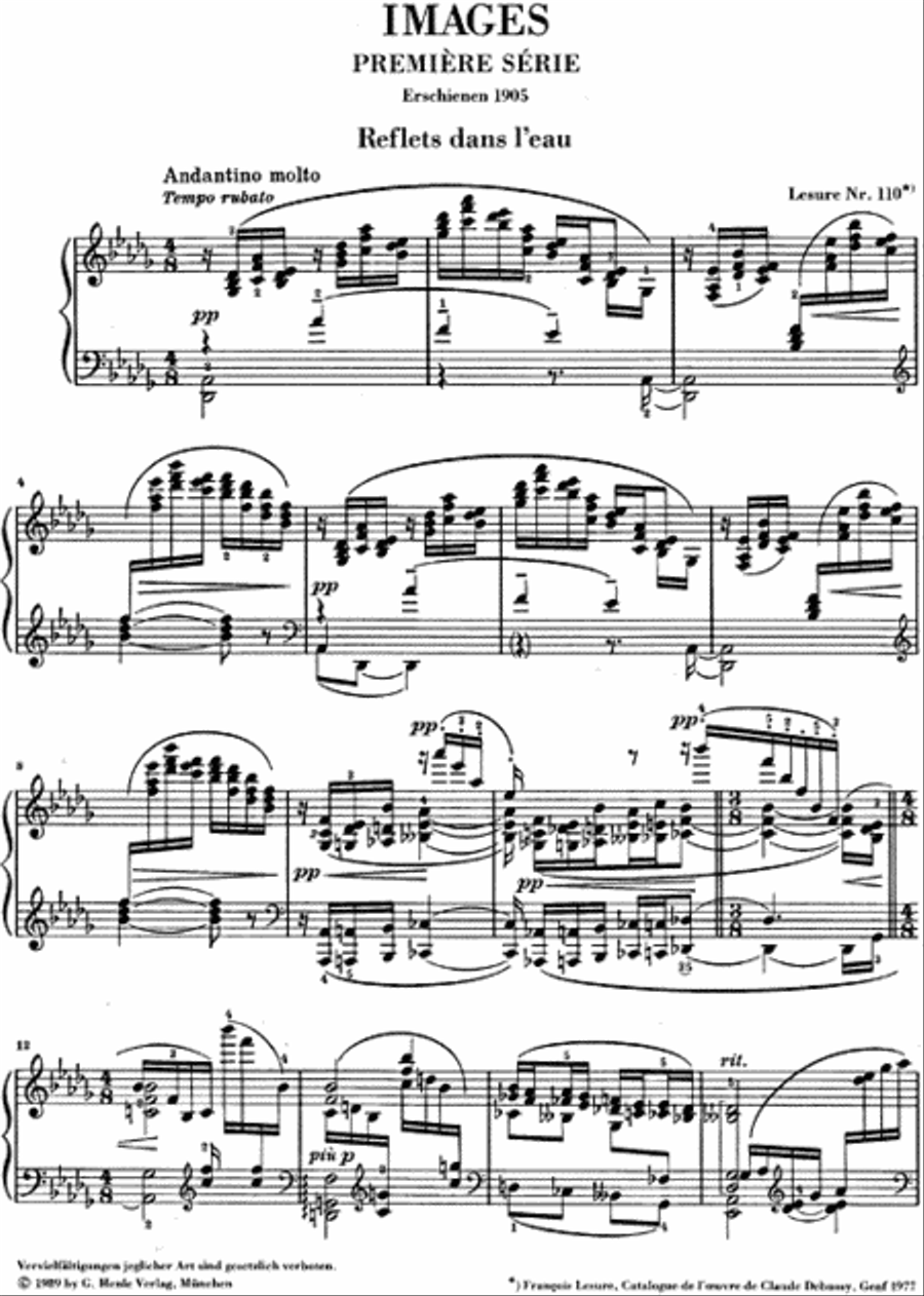 Images – 1re Série Piano Solo scores gallery preview page 2