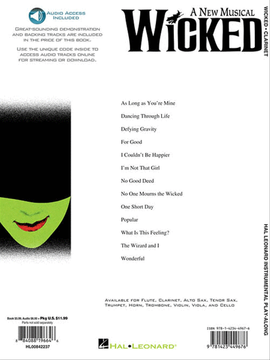Wicked Clarinet Solo scores gallery preview page 2