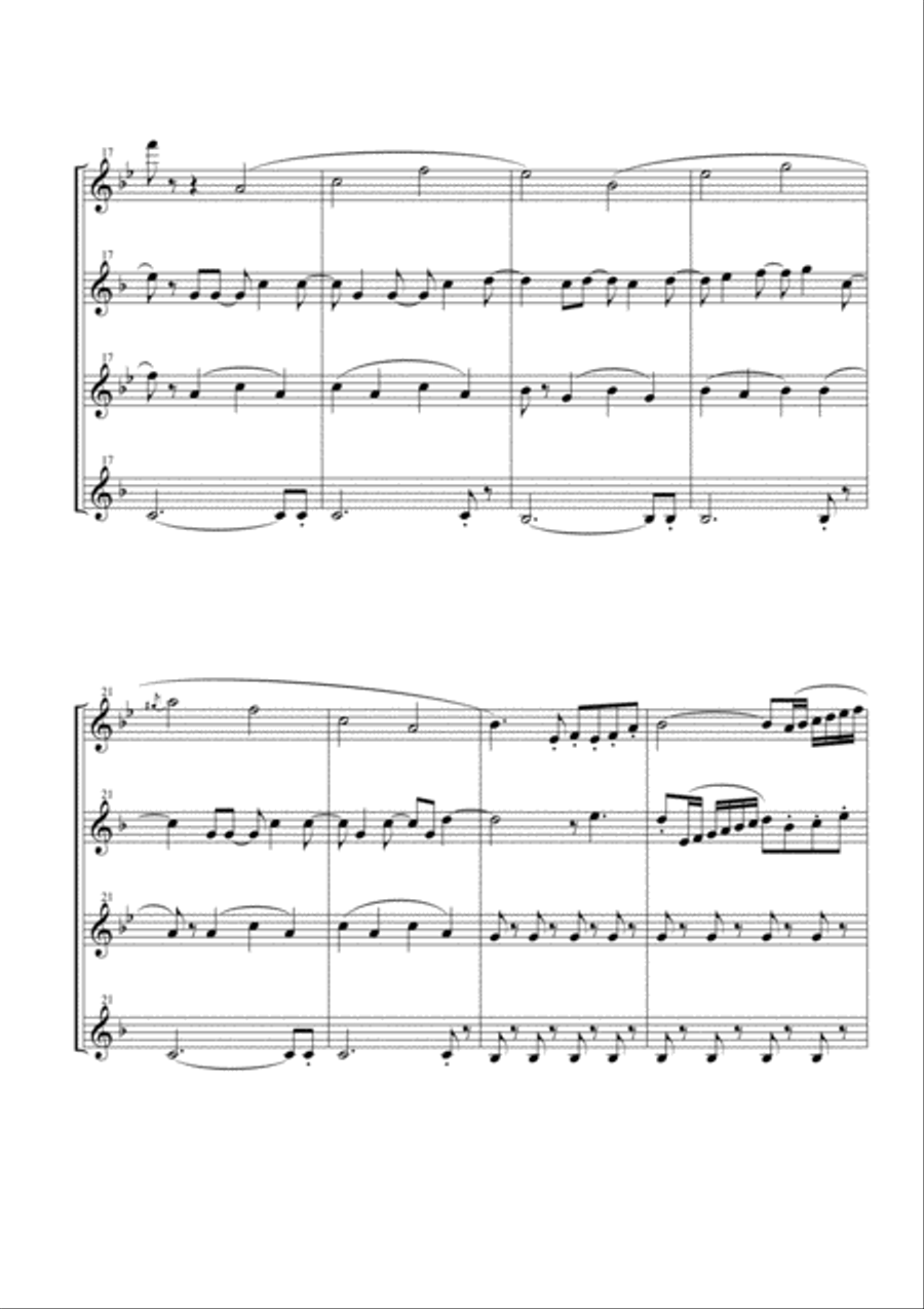 Let It Go (from Frozen) Woodwind Quartet scores gallery preview page 4