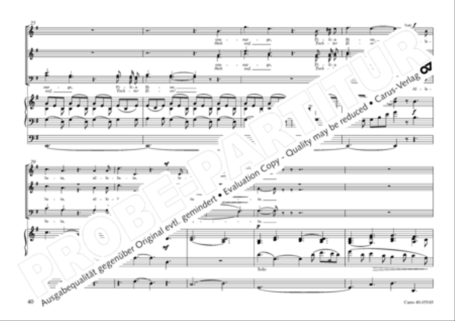 Oratorio de Noel (Weihnachtsoratorium) 4-Part scores gallery preview page 41
