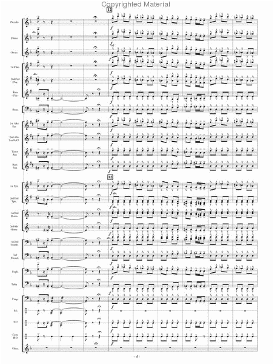 Festive Dance from Faust Concert Band scores gallery preview page 3