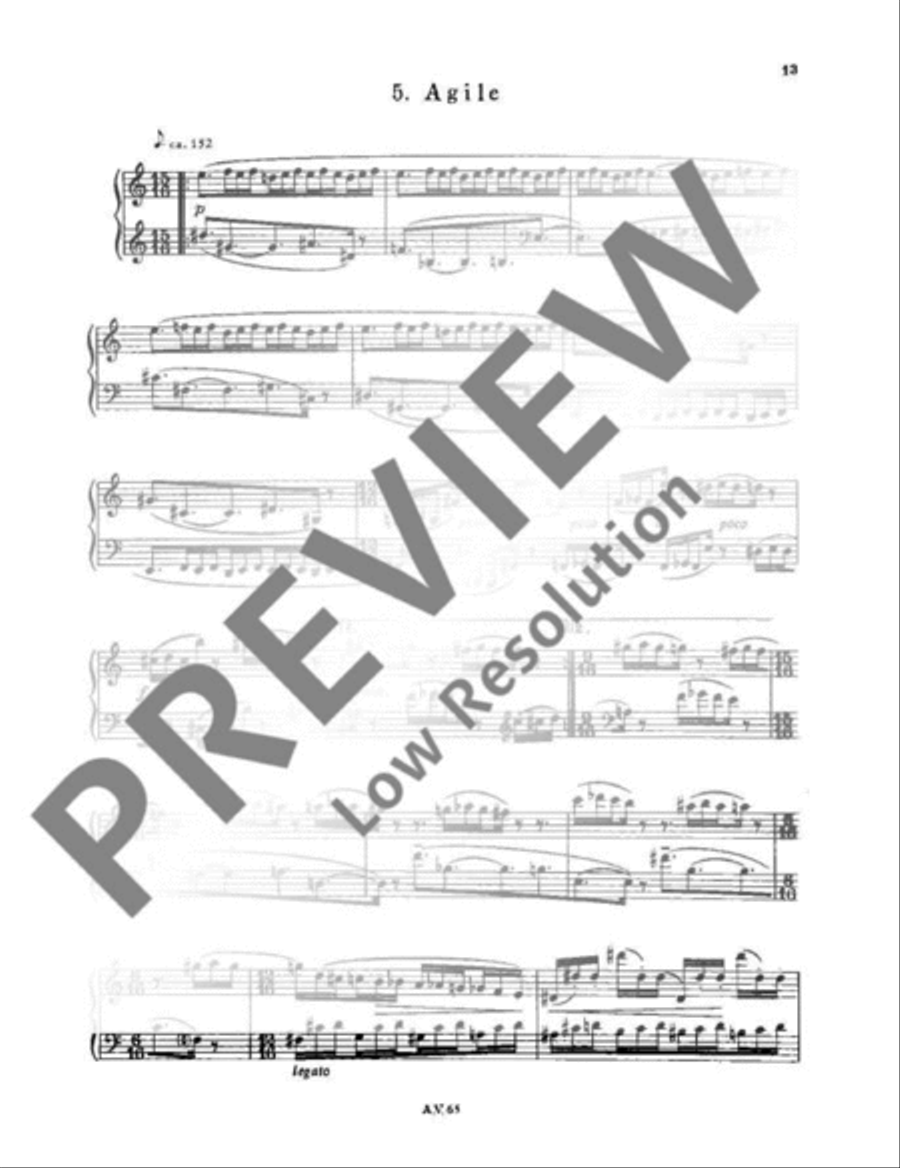 Six portraits Piano Solo scores gallery preview page 14