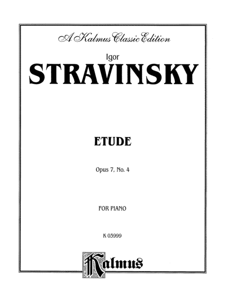 Etude, Op. 7, No. 4