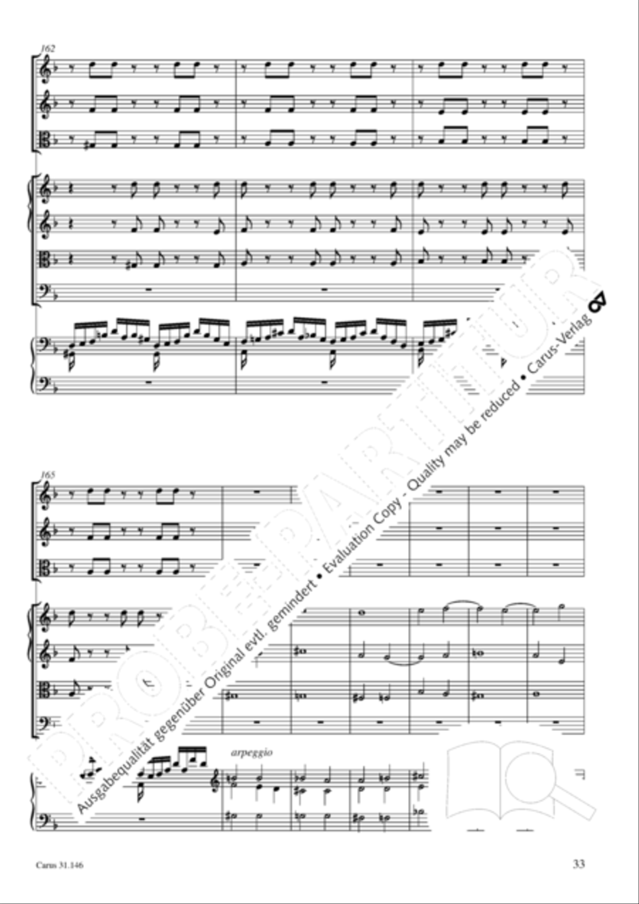 Through bitter tribulation we enter into God's kingdom (Wir mussen durch viel Trubsal in das Reich Gottes eingehen) 4-Part scores gallery preview page 34
