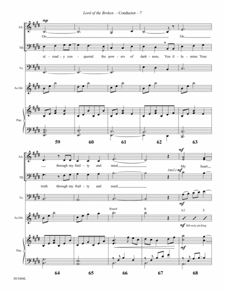 Lord of the Broken - Instrumental Score and Parts