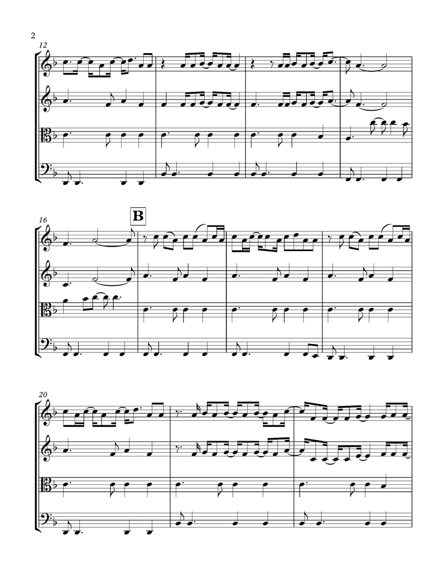 Just The Way You Are String Quartet scores gallery preview page 2