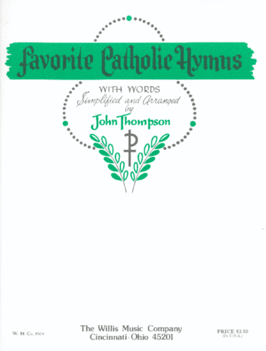 Favorite Catholic Hymns Piano scores gallery preview page 1