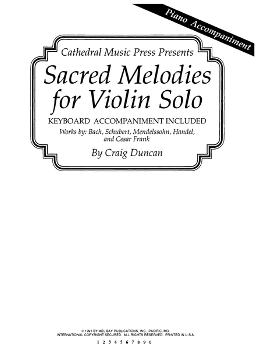 Sacred Melodies for Violin Solo Violin Solo scores gallery preview page 2