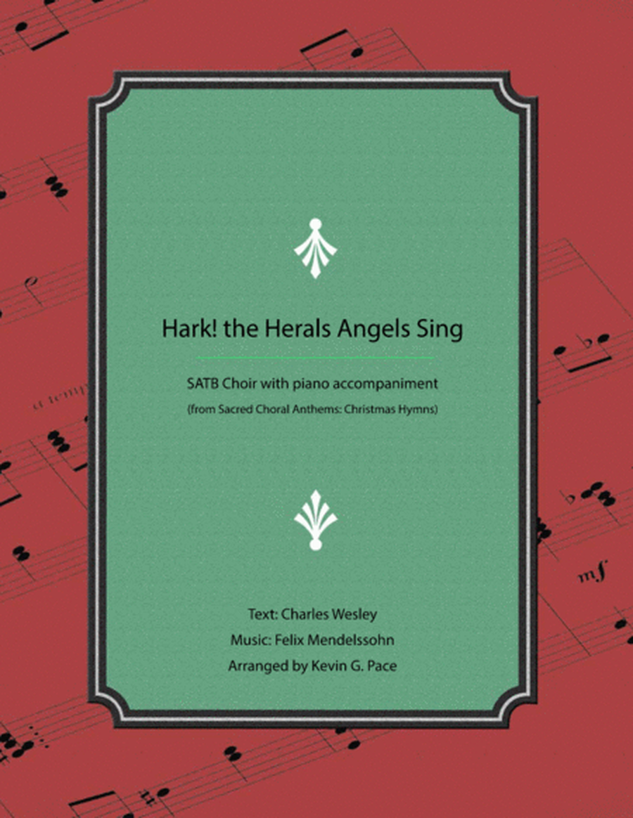 Hark! The Herald Angels Sing - SATB Choir with piano accompaniment image number null
