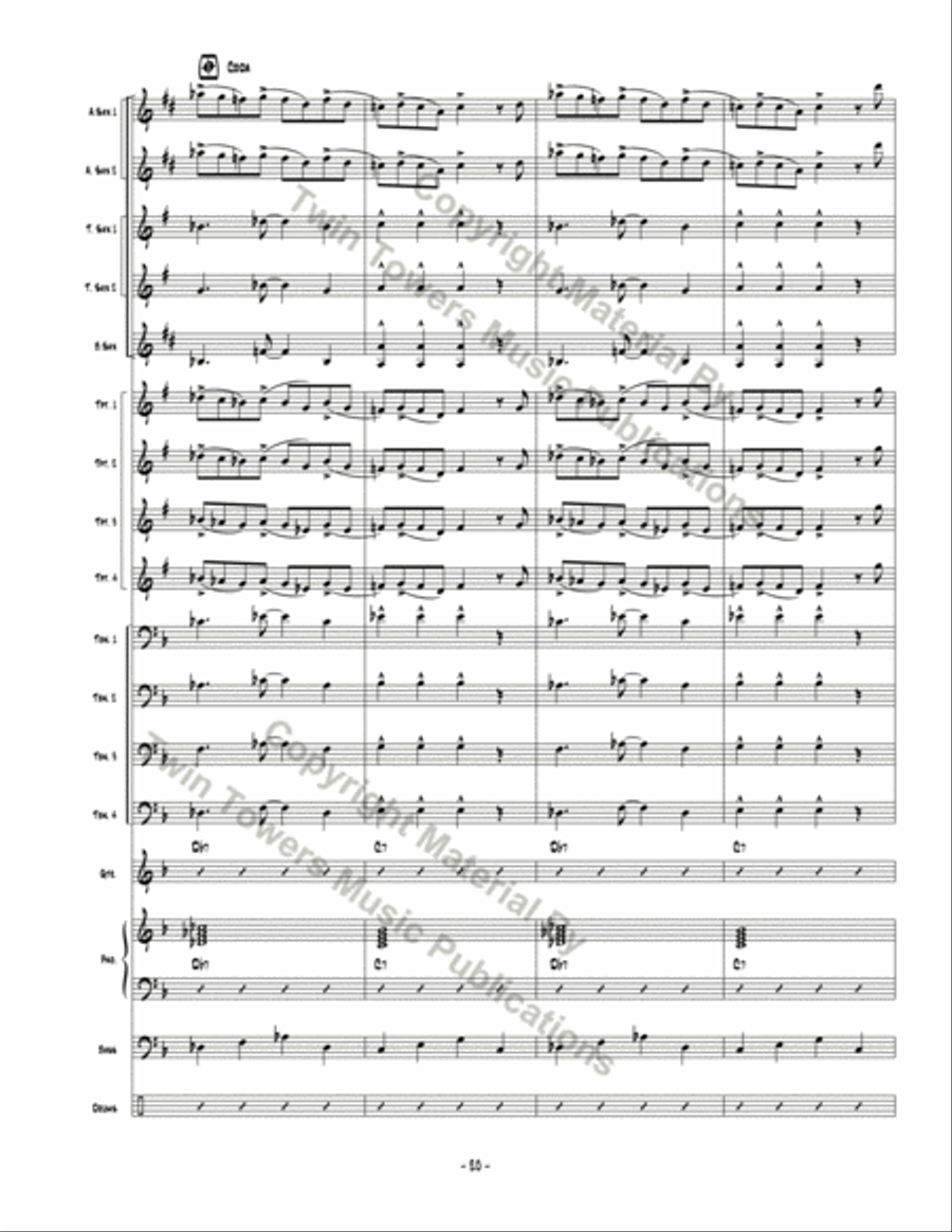 Don't Be Hatin' Don't Be Hatin' Jazz Ensemble scores gallery preview page 21