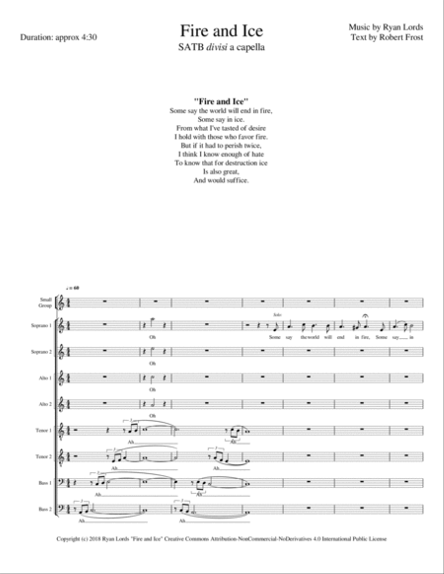 Fire and Ice Divisi scores gallery preview page 1