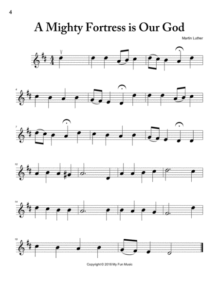 Violin Hymns for the Beginner