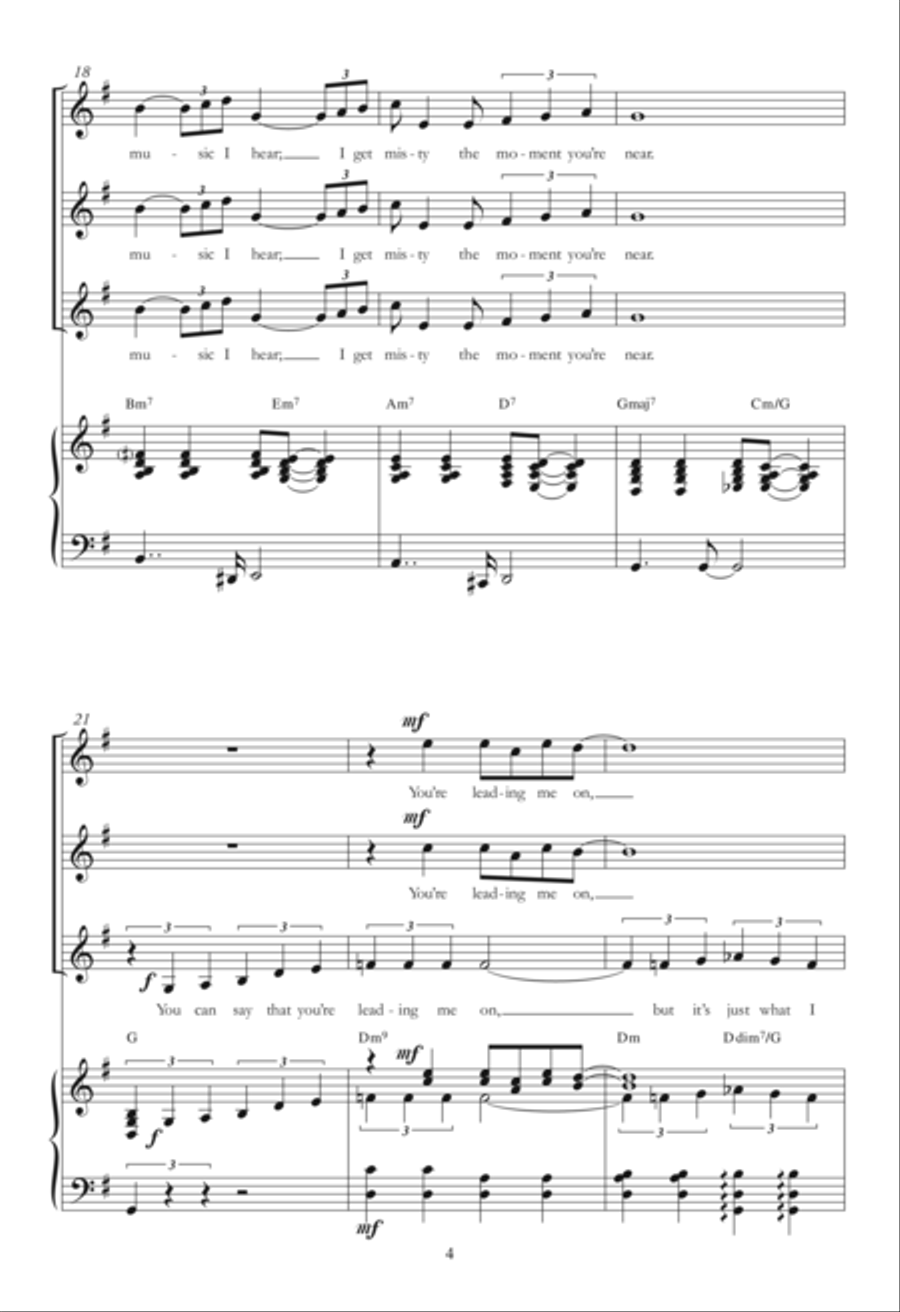 Misty (arr. Berty Rice) SSA scores gallery preview page 4