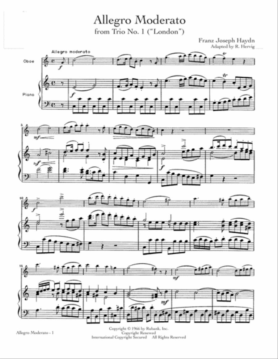 Allegro Moderato School and Community scores gallery preview page 1
