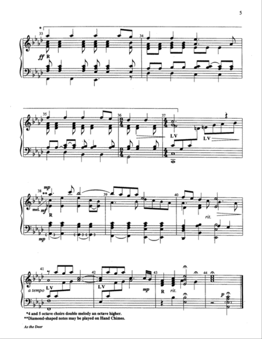 As the Deer As the Deer 5-Octaves scores gallery preview page 5