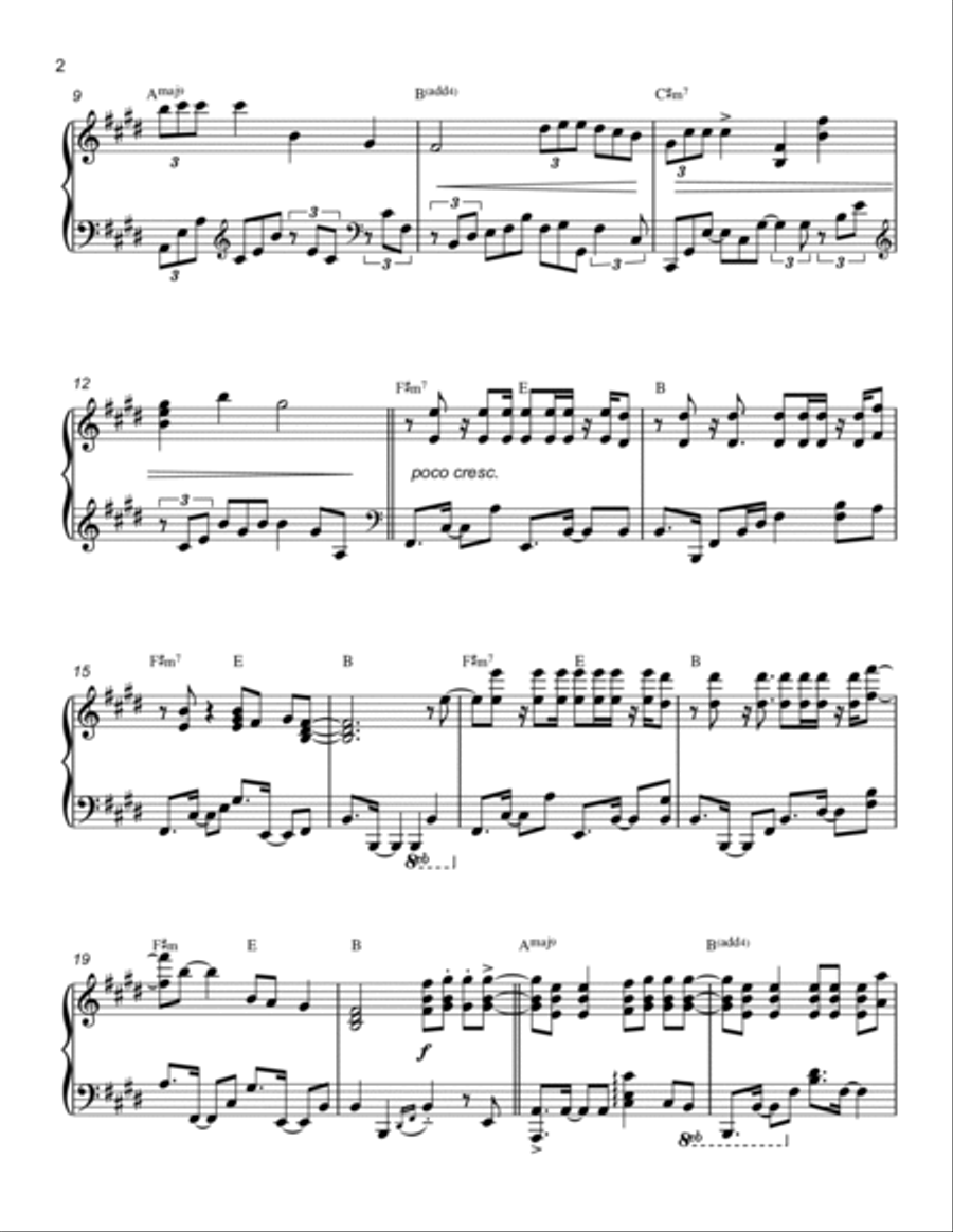 The Feeling The Feeling Piano Solo scores gallery preview page 2