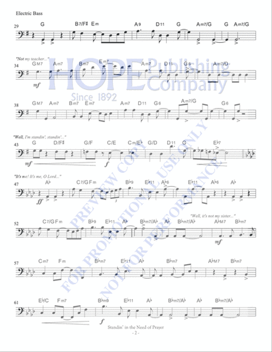 Standin' in the Need of Prayer Choir scores gallery preview page 6