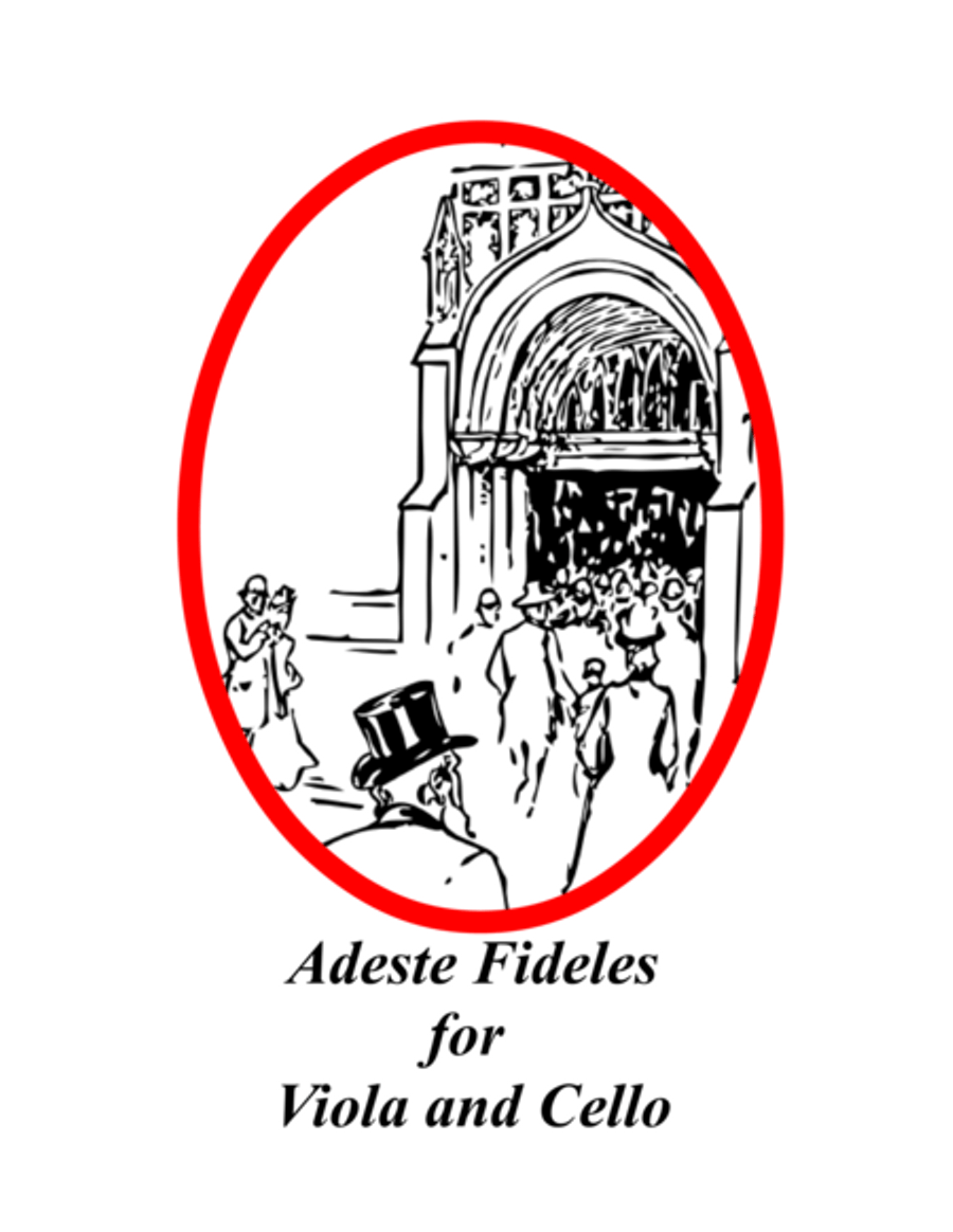 Adeste Fideles for Viola and Cello Cello scores gallery preview page 1