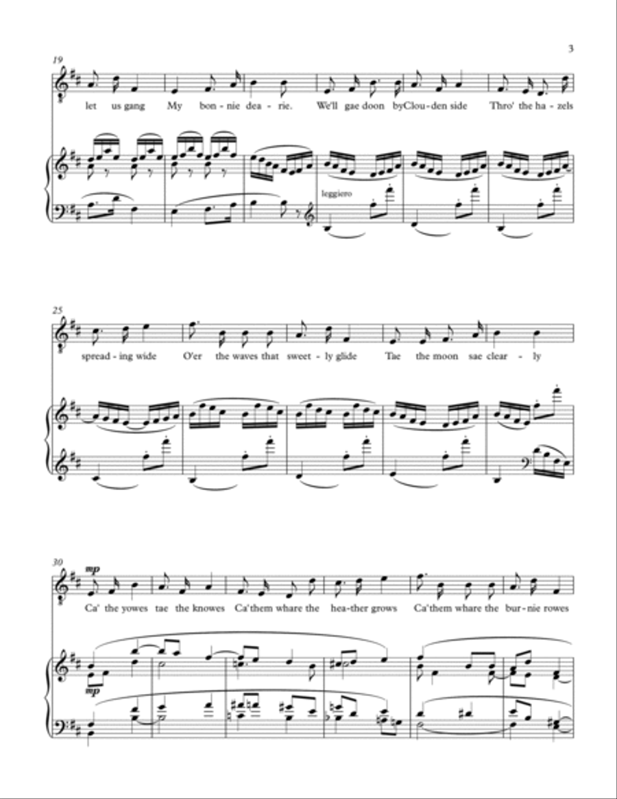 Ca' the Yowes in b minor (Burns) Voice scores gallery preview page 3