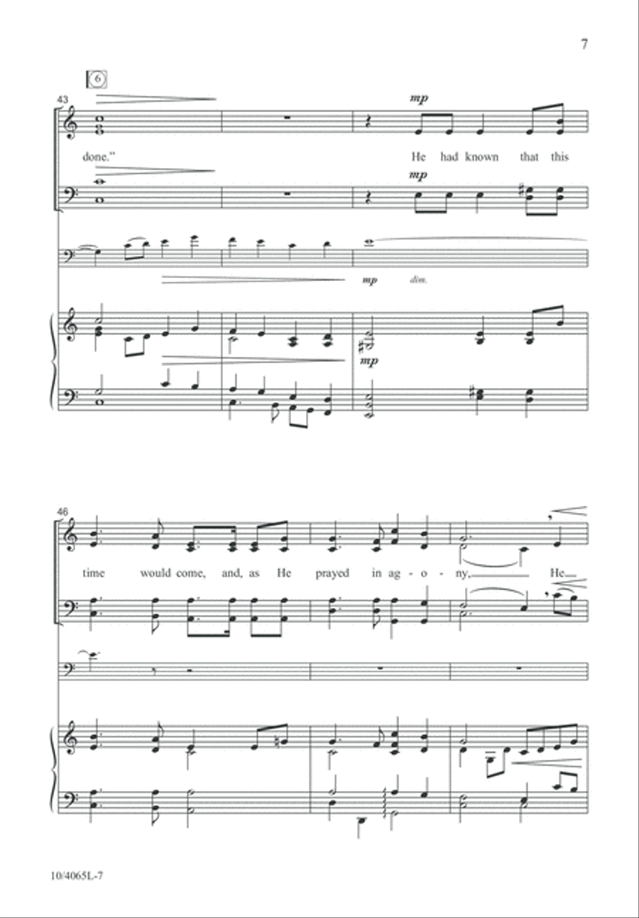 Cup of Sorrow 4-Part scores gallery preview page 8