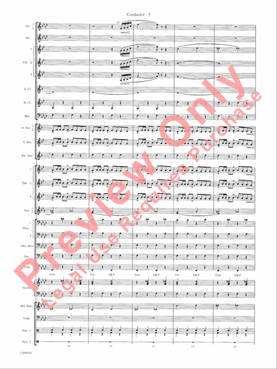 007 -- A James Bond Medley Concert Band scores gallery preview page 6