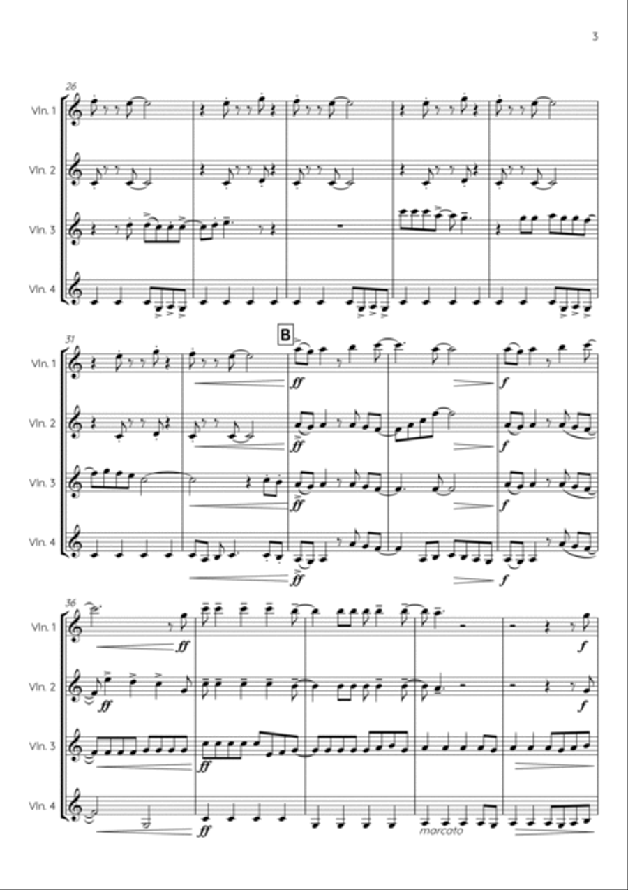 Crazy Train Violin Solo scores gallery preview page 5