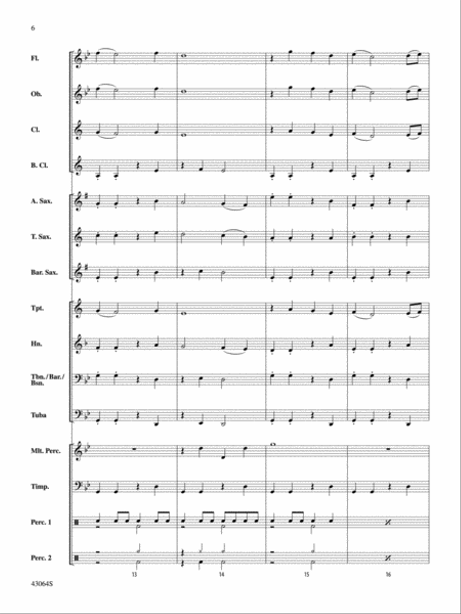 Thor's Hammer: Score Concert Band scores gallery preview page 6