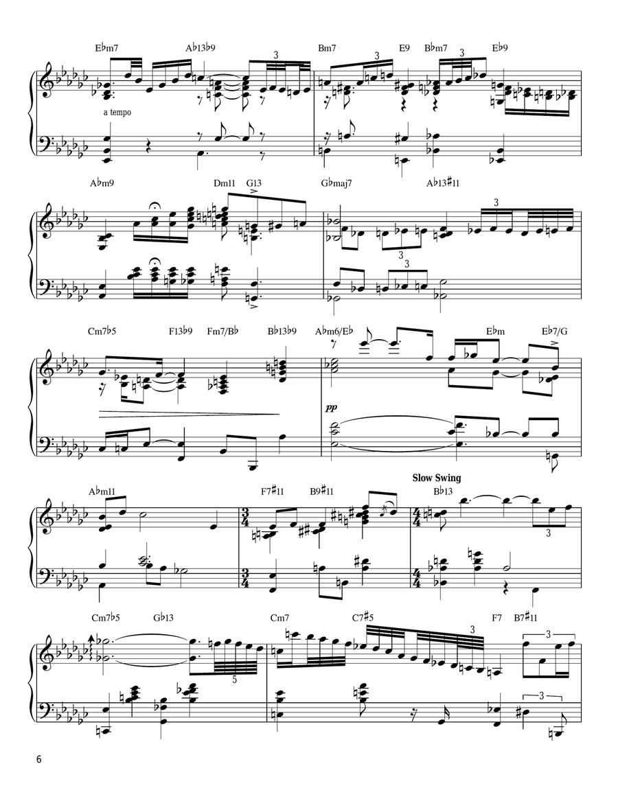 'Round Midnight Piano scores gallery preview page 6