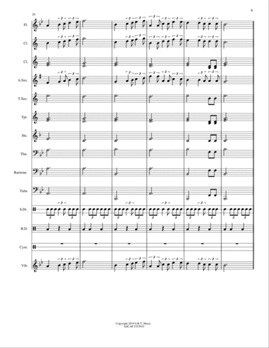 Harbour Suite Concert Band scores gallery preview page 6