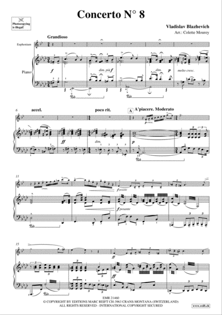 Concerto No. 8 Concerto No. 8 Euphonium scores gallery preview page 3