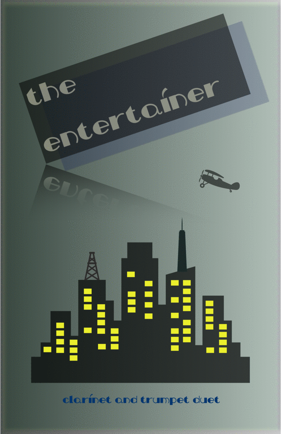 The Entertainer by Scott Joplin, Clarinet and Trumpet Duet Clarinet scores gallery preview page 1