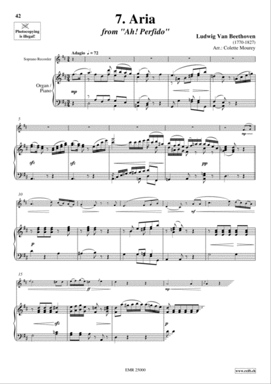 40 Greatest Classic Hits Vol. 1 Soprano Recorder scores gallery preview page 9