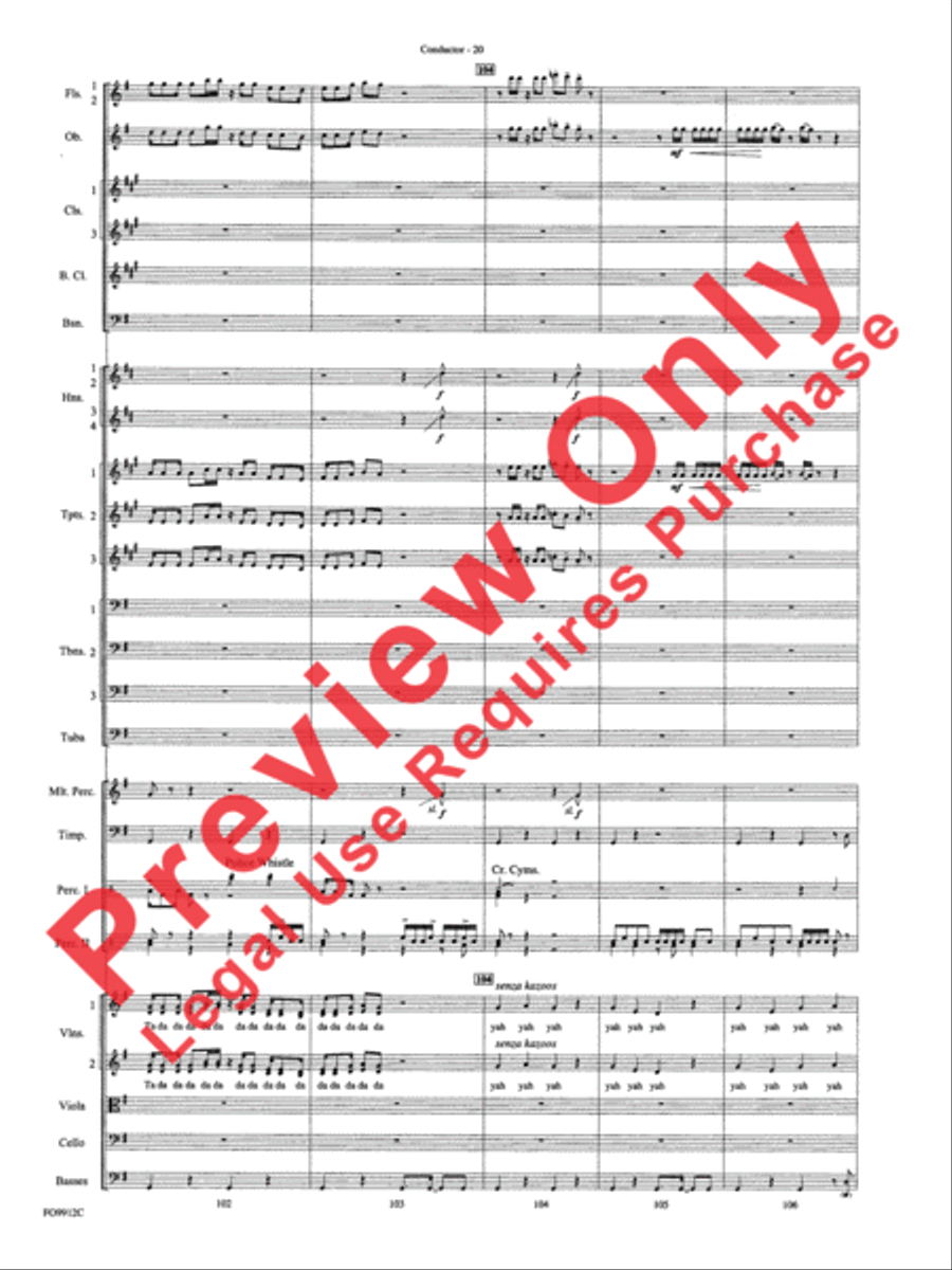 Selections from Star Wars: Episode I The Phantom Menace Full Orchestra scores gallery preview page 66