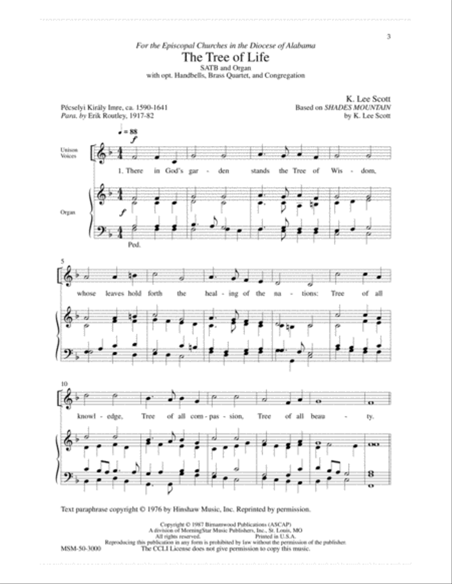 The Tree of Life 4-Part scores gallery preview page 2