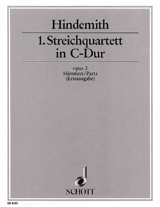 Book cover for String Quartet No. 1, Op. 2