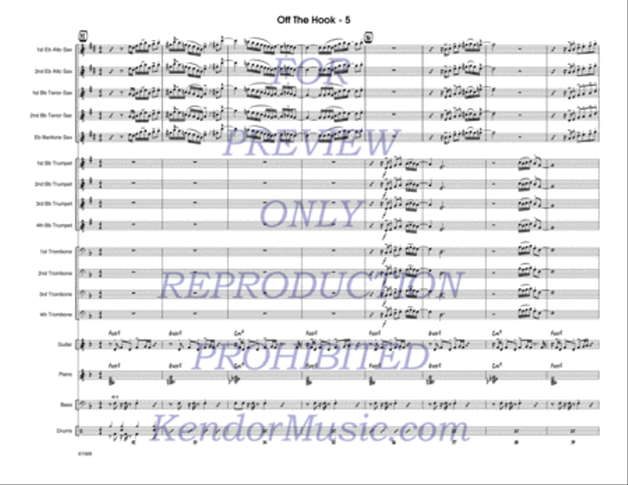 Off The Hook Jazz Ensemble scores gallery preview page 6