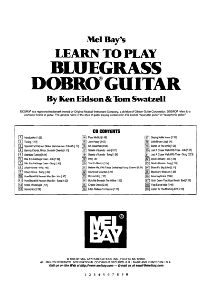 Learn to Play Bluegrass Dobro Guitar Acoustic Guitar scores gallery preview page 3