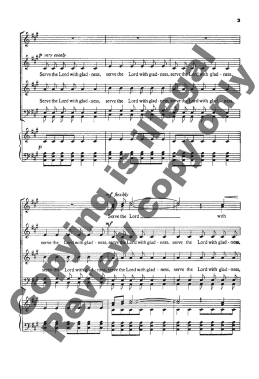 Make a Joyful Noise Unto the Lord 4-Part scores gallery preview page 4