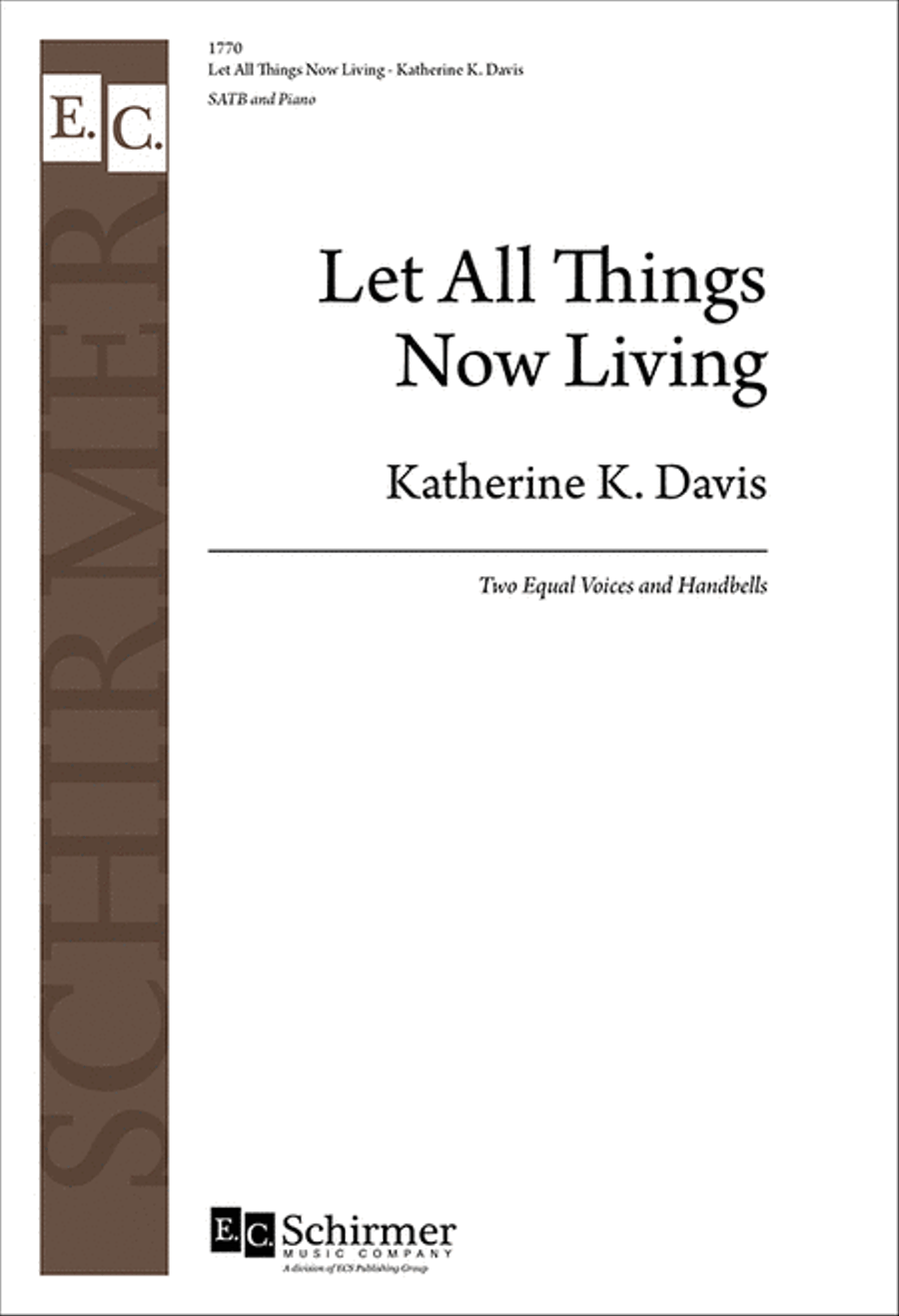 Let All Things Now Living 4-Part scores gallery preview page 1