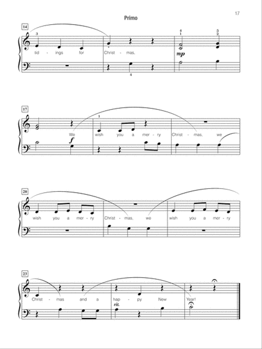 Famous & Fun Christmas Duets, Book 3 Small Ensemble scores gallery preview page 18