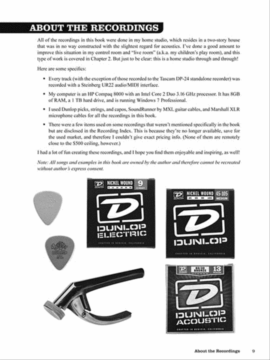 How to Record at Home on a Budget Collection / Songbook scores gallery preview page 4