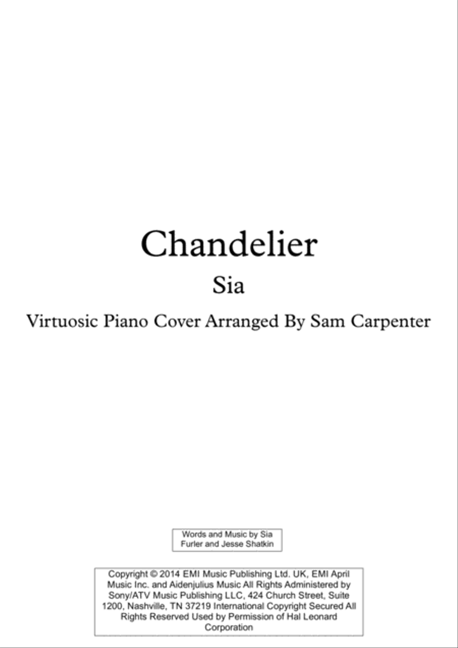 Chandelier Small Ensemble scores gallery preview page 1
