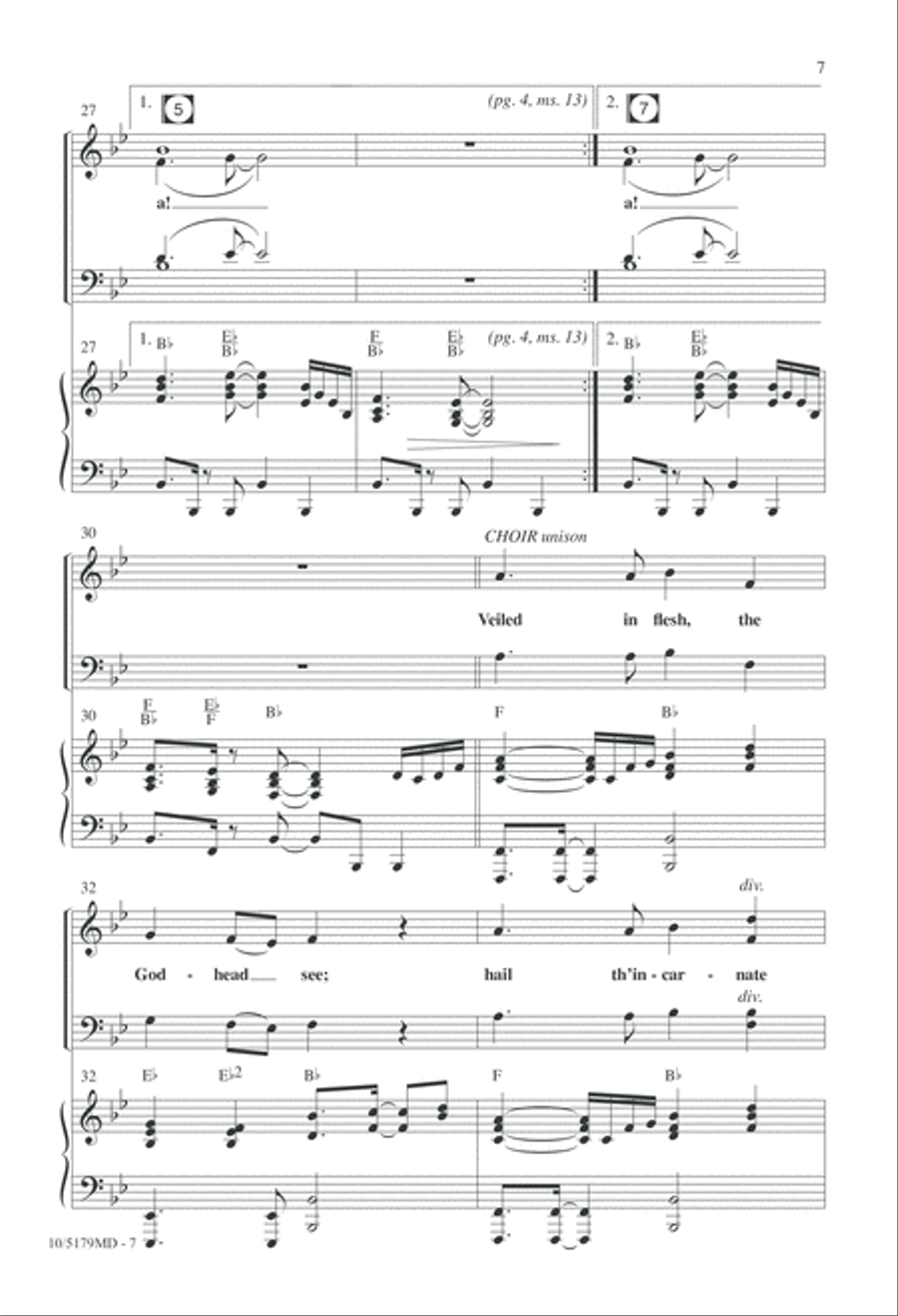 Gloria! Oh, Gloria! 4-Part scores gallery preview page 7